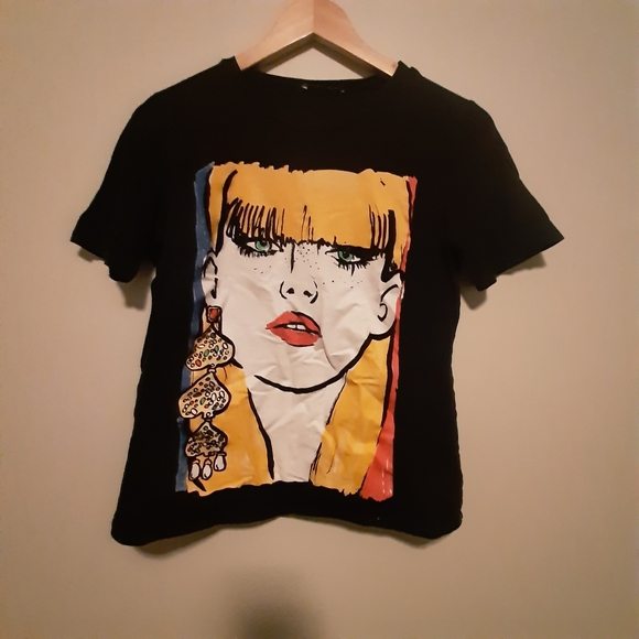 Zara Tops - Zara ladies print t shirt size S